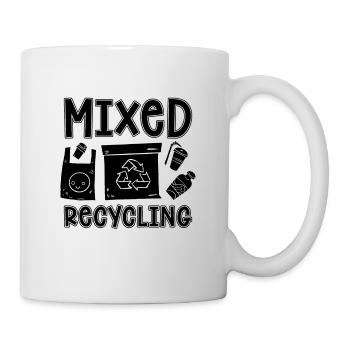 Mixed Recycling Eco Friendly Conservation Recycler - Tasse - Weiß - Rechts