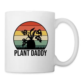 Plant Daddy Graphic Gardener Gardening Horticultur - Tasse - Weiß - Rechts