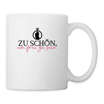 Zu Schön, Um Frei Zu Sein - Braut Polterabend JGA - Tasse - Weiß - Rechts