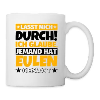 Eulen - Tasse - Weiß - Rechts