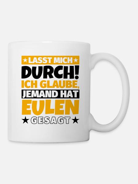 Eulen - Tasse - Weiß