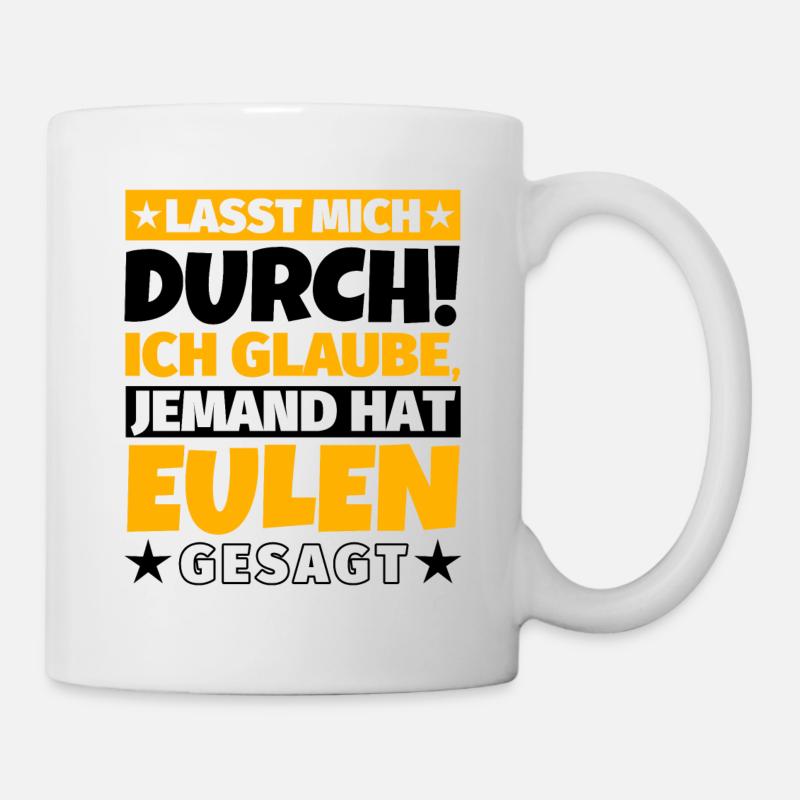 Eulen - Tasse - Weiß