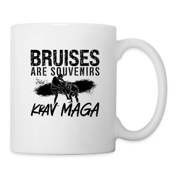 Bruises Are Souvenirs Krav Maga Combat Fighter - Mug - white - Right