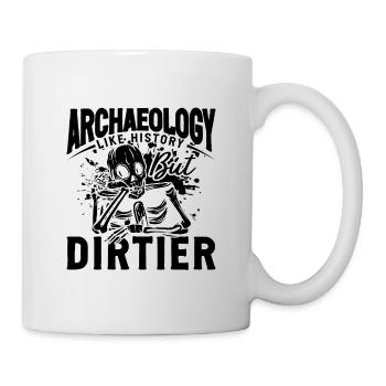 Archéologie comme l’histoire Fouilles Archéologue - Mug blanc - blanc - Droite