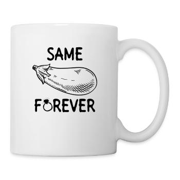 Same Eggplant Forever - Braut JGA Lustig - Tasse - Weiß - Rechts