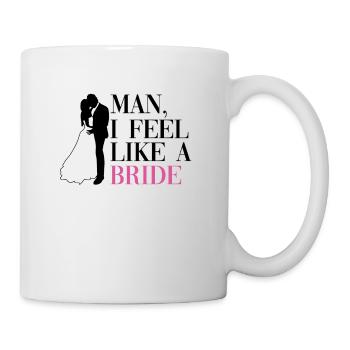 Braut Junggesellinnenabschied JGA Hochzeit - Tasse - Weiß - Rechts