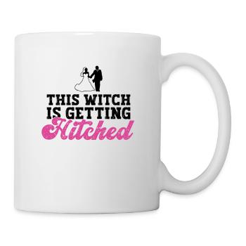 Diese Hexe wird verheiratet - Braut JGA - Tasse - Weiß - Rechts