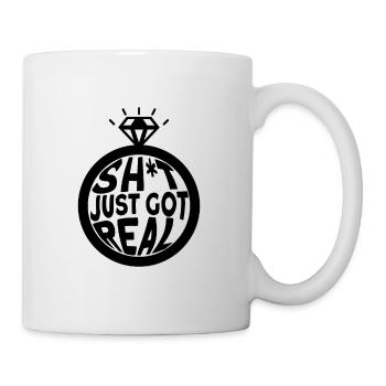 Braut Bräutigam Partneroutfit Hochzeit - Tasse - Weiß - Rechts