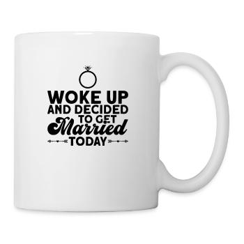 Braut Bräutigam Partneroutfit Hochzeit - Tasse - Weiß - Rechts