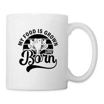 My Food Is Grown Veganism Retro Healthy Vegan Diet - Mug - white - Right