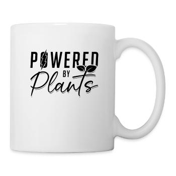 Powered By Plants Veganism Vegetarian Vegan Lover - Tasse - Weiß - Rechts