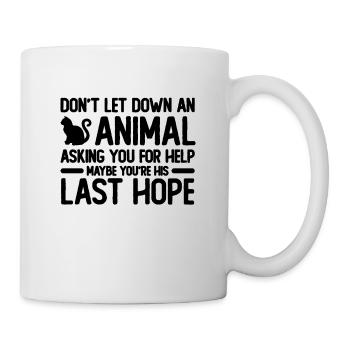 Ne laissez pas tomber un amoureux des animaux sans abri abandonné - Mug blanc - blanc - Droite