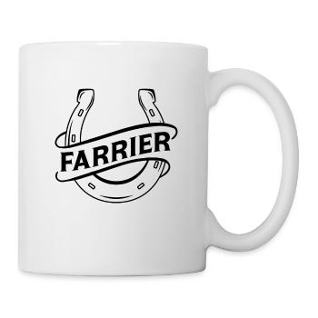 Farrier Horse Shoe Metalsmith Horses Farriers - Mug - white - Right