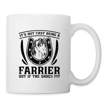 Ce n’est pas facile d’être maréchal-ferrant forgeant des maréchaux-ferrants - Mug blanc - blanc - Droite