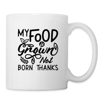 My Food Is Grown Vegan Chef Vegetables Vegan Chefs - Mug - white - Right