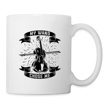 Ma baguette m’a choisi violon violoniste de musique classique - Mug blanc - blanc - Droite