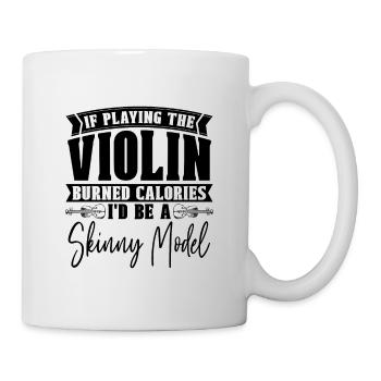 If Playing The Violin Musical Instrument Violinist - Mug - white - Right