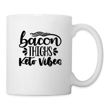 Cuisses de bacon Keto Vibes Alimentation saine Keto Lover - Mug blanc - blanc - Droite