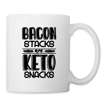 Bacon Stacks Are Keto Snacks Ketosis Keto Lover - Mug - white - Right
