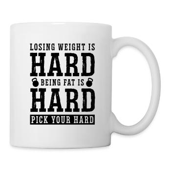 Losing Weight Is Hard Zero Carbs Low Carb Lover - Mug - white - Right