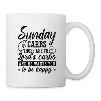 Sunday Carbs Those Are Healthy Food Low Carb Lover - Mug - white - Right