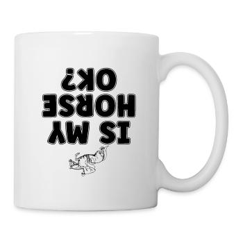 Mon cheval va-t-il ? Saut d’obstacles équin Saut d’obstacles - Mug blanc - blanc - Droite