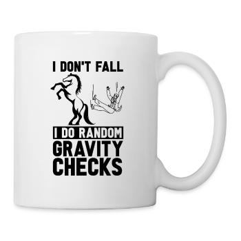 I Don't Fall I Do Show Jumping Horses Show Jumper - Tasse - Weiß - Rechts