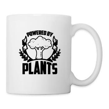 Propulsé par des plantes Alimentation saine Amoureux du régime végétalien - Mug blanc - blanc - Droite
