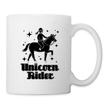 Licorne Cavalier Dressage Équitation Dressage Cavalier - Mug blanc - blanc - Droite