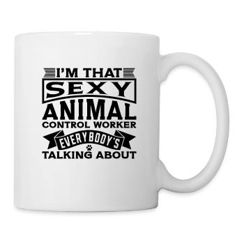Je suis cet officier des animaux sexy Officier des animaux de la police - Mug blanc - blanc - Droite