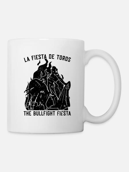La Fiesta De Toros aime le torero à cheval - Mug blanc - blanc