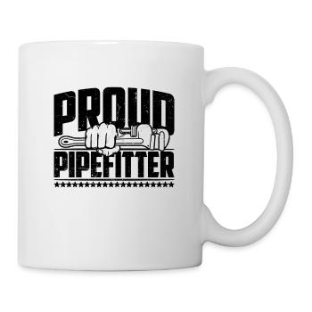 Proud Pipefitter Laborer Repair Man Pipefitters - Mug - white - Right