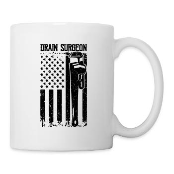 Drain Surgeon Pipefitter ipe Wrench Pipefitters - Mug - white - Right