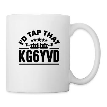 I'd Tap That Ham Radio Channel Ham Radio Operator - Mug - white - Right