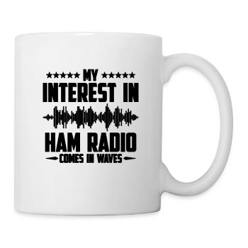 Mon intérêt pour Ham Frequency Ham Radio Operator - Mug blanc - blanc - Droite