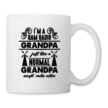 I'm A Ham Radio Grandpa Antenna Ham Radio Operator - Mug - white - Right