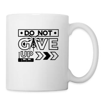 Do Not Give Up Loves Frequency Ham Radio Operator - Mug - white - Right