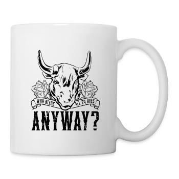 Qui a besoin du lutteur Roping Steer de l’équipe 24 Ribs - Mug blanc - blanc - Droite