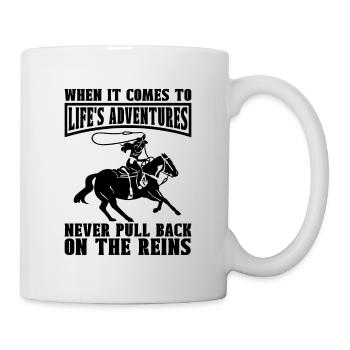 When It Comes To Loves Rodeo Horses Steer Wrestler - Tasse - Weiß - Rechts