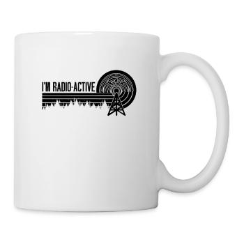 I'm Radio-Active Retro Antenna Ham Radio Operator - Tasse - Weiß - Rechts