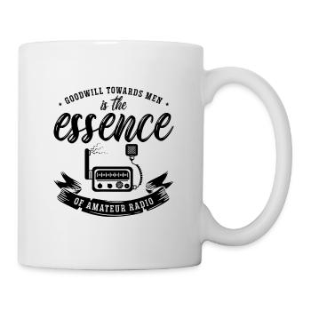 Goodwill Towards Men Frequency Ham Radio Operator - Tasse - Weiß - Rechts