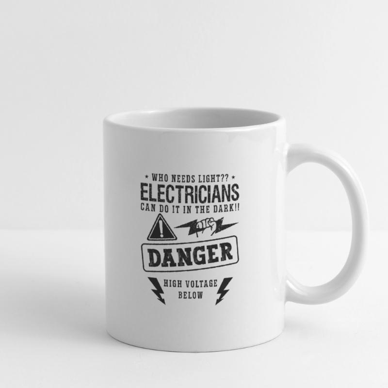 Who Needs Light Electrical Technician Electrician Mug
