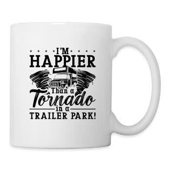 I'm Happier Than Tornadoes Weather Tornado Chaser - Mug - white - Right