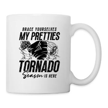 Brace Yourselves My Storm Chasing Tornado Chaser - Tasse - Weiß - Rechts