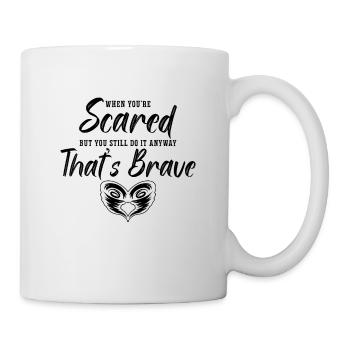 Quand vous avez peur mais chasseur de tornades de chasseur de tempête - Mug blanc - blanc - Droite