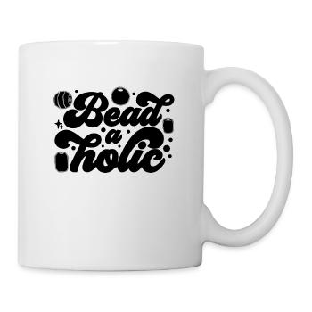 Beadaholic Beading Jewelry Making Beadwork Beader - Mug - white - Right