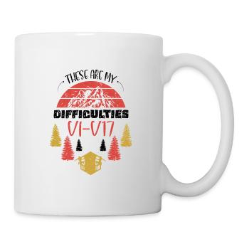 These Are My Difficulties V1-V17 Rock Climbing Bou - Tasse - Weiß - Rechts