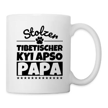 Tibetischer Kyi Apso lustig Herrchen Hund - Tasse - Weiß - Rechts