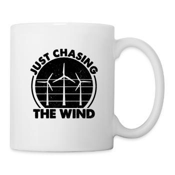 Just Chasing The Green Energy Turbine Technician - Mug - white - Right