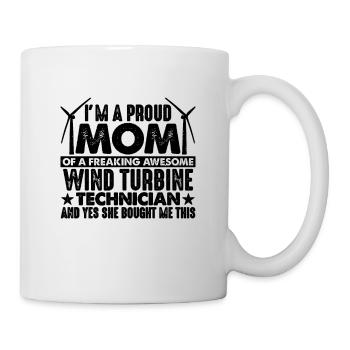 I'm A Proud Mom Of A Wind Power Turbine Technician - Mug - white - Right